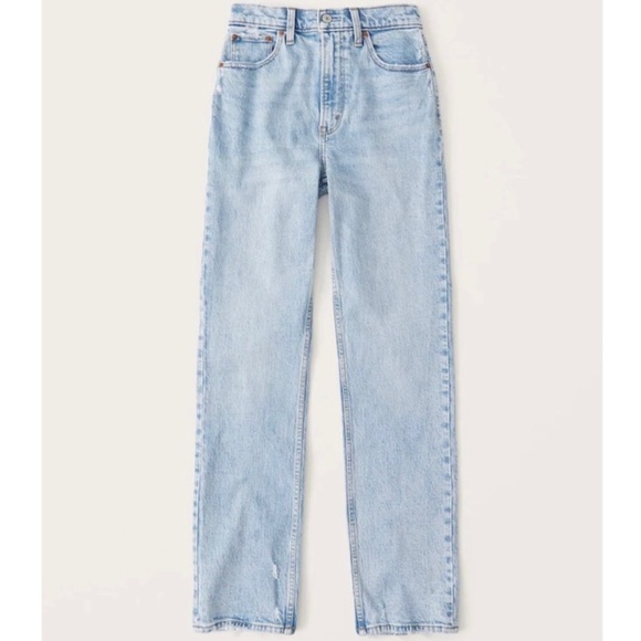 Abercrombie Ultra High Rise 90’s Straight Jeans - Picture 1 of 6
